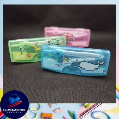 Jangka Plastik Fancy + Penghapus - 3012