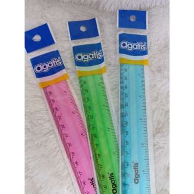 AGATIS Penggaris Plastik 30 cm Warna