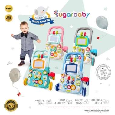 SugarBaby Baby Walker My Circus Mainan Dorongan Bayi Pink