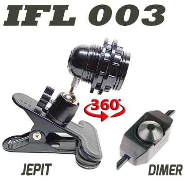IFL006 FITTING JEPIT RUMAH LAMPU KANDANG REPTILE KURA SULCATA KURA BRAZIL BD FITTING LAMP FITING JEP