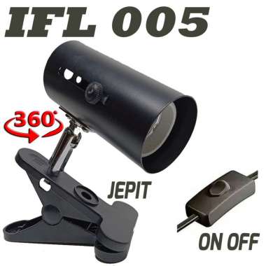 IFL006 FITTING JEPIT RUMAH LAMPU KANDANG REPTILE KURA SULCATA KURA BRAZIL BD FITTING LAMP FITING JEP