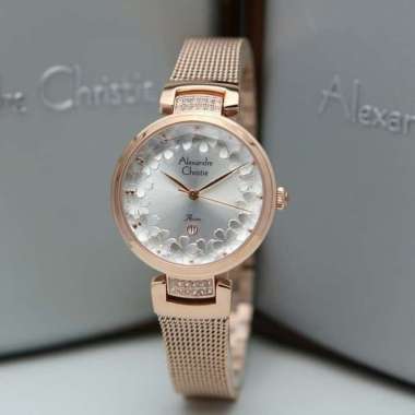 Jam Tangan Wanita Alexandre Christie AC2756 AC 2756 Rosegold White Original Garansi Resmi 1 Tahun