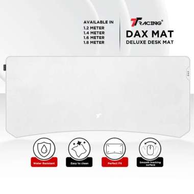 TTRacing Dax Mat Alas Meja Komputer Alas Meja Gaming White M (140 cm)