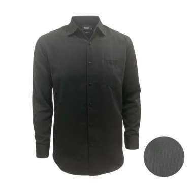 Redcliff Kemeja Pria Polos Panjang Hitam 6AK3270K XL