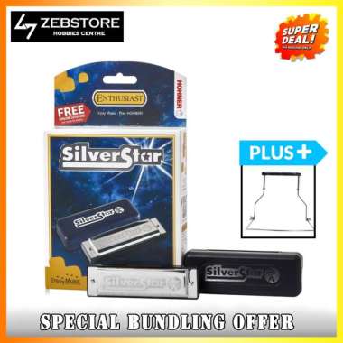 Harmonika Diatonic Hohner Silverstar - +holder + HOLDER