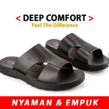 HM41 SANDAL PRIA SLIDE HUSH PUPPIES ORIGINAL SENDAL KULIT ASLI ORI COKLAT BROWN