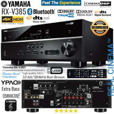 Amplifier Receiver Yamaha RX-V385 Bluetooth Multicolor