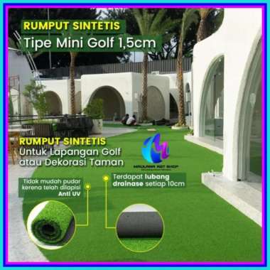 rumput golf sintetis / rumput plastik / rumput palsu