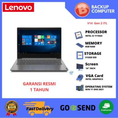 LAPTOP LENOVO V14 Gen 2 ITL I3 1115G4 82KAA07UID 8GB (4GB+4GB)