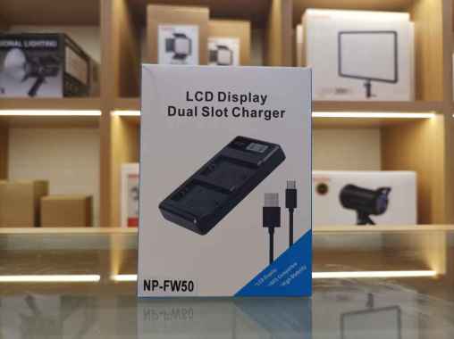 Charger Dual Slot + LCD Display LP-E12 / LP-E17 / LP-E5 / LP-E6 / LP-E8 / NP-F970 / NP-FW50 LP-E6