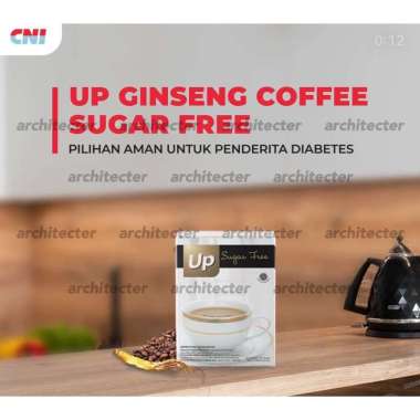 UP GINSENG COFFEE SUGAR FREE KOPI GINSENG CNI ASLI ORIGINAL ISI 15 STIK