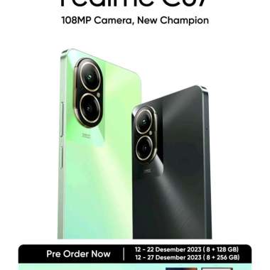 Realme C67 Garansi Resmi Realme Indonesia 8/128 hitam