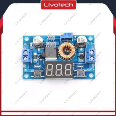 XL4015E + Display Adjustable Step Down Volt DC 5A 75W Voltmeter XL4015 Button