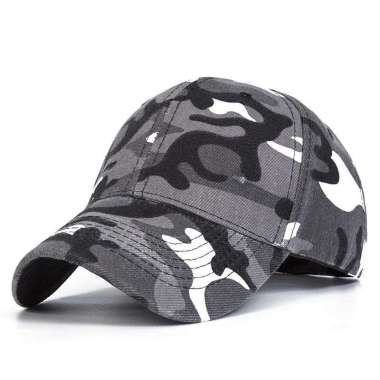 Topi Baseball Army Camouflage Trucker Hat Model TNI Tentara Hijau Abu Full Kain