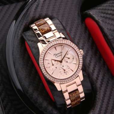 ALEXANDRE CHRISTIE AC2932 / AC 2932 BROWN ROSEGOLD WANITA ORIGINAL
