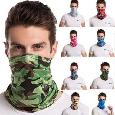 Masker Motor Motif Army - Masker Motor Motif Camo - Baff Motor - Buff Motor Motif Baff Motor Army / 