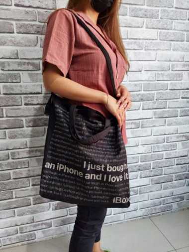 Tas Keren Ke Citayam Shopping Tas Belanja Tote Goodie Bag Ibox Iphone
