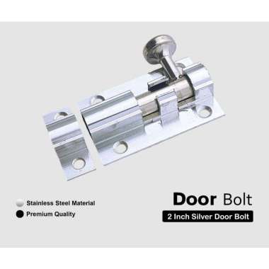 Grendel Pintu Tebal - Slot Pintu Silver - Gerendel Jendela Tebal Grendel