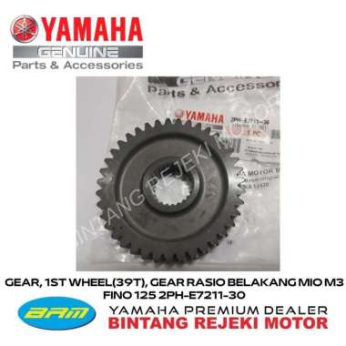 GEAR, 1ST WHEEL(39T), GEAR RASIO BELAKANG MIO M3 FINO 125 2PH-E7211-30