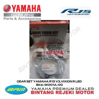 GEAR SET YAMAHA R15 V3,VIXION R LED BK6-W001A-00