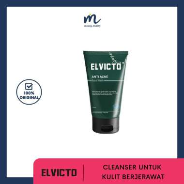 ELVICTO Acne Fight Face Wash 100ml Original - Elvicto Cleanser - Pembersih Wajah