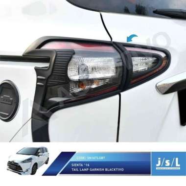 new!! JSL Garnish Lampu Belakang Sienta Tail Lamp Garnish Blackdoff