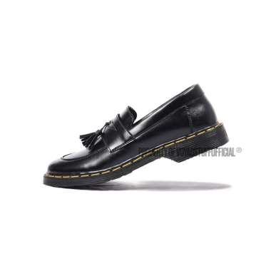 Verish - Star Rise V1 Sepatu Slip On Pria Penny Loafers Boots Kulit Black Black G 02 42