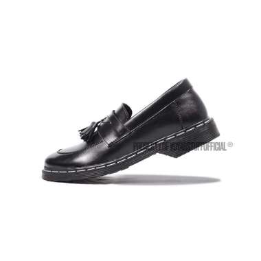 Verish - Star Rise V1 Sepatu Slip On Pria Penny Loafers Boots Kulit Black Black G 05 43