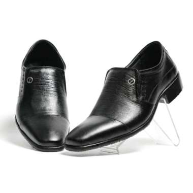 Verish Sepatu Pria Pantofel Formal Slip On Original Fordza kulit Asli F7004 39 Hitam