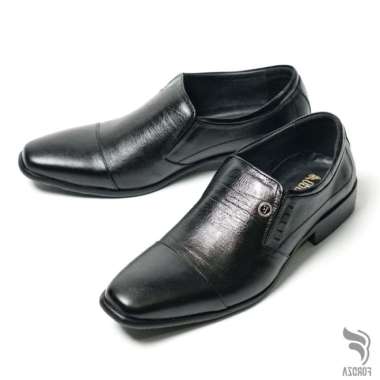 Verish Sepatu Pria Pantofel Formal Slip On Original Fordza kulit Asli F7004 41 Cokelat