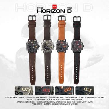 Jam Tangan Pria Horizon D Arei Outdoorgear COKELAT
