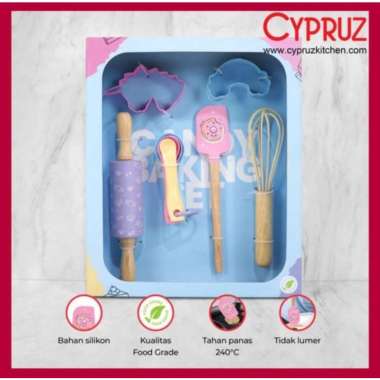 CYPRUZ AK1112 SPATULA CANDY BAKING SILICONE SET 10 PCS