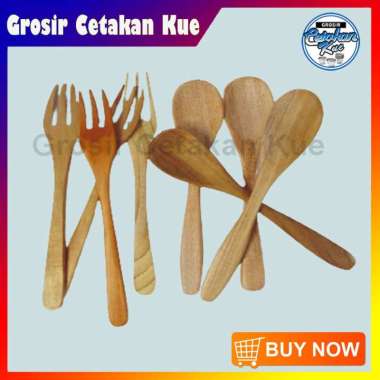 SENDOK GARPU MAKAN / SOUVENIR PERNIKAHAN BAHAN KAYU sendok dan garpu