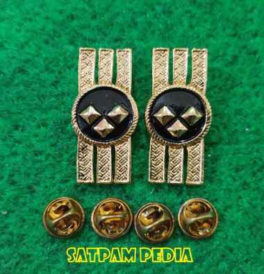 Monogram Kerah PNS Polri Gol 3C - Pin Kerah PNS Polri Gol 3C