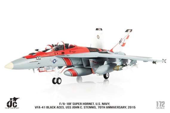 JC Wings JCW-72-F18-015 1:72 US Navy F/a-18F VFA-41 Black Aces 1/72 Scale