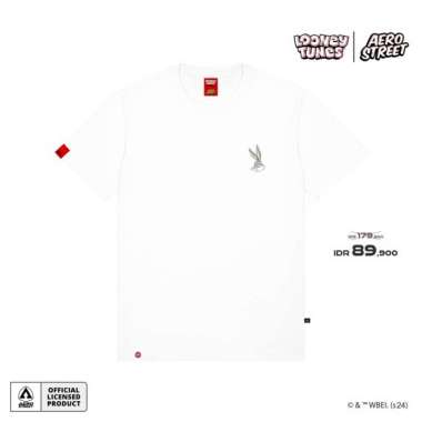 Aerostreet T Shirt Bugs Bunny Putih Kaos T-Shirt Tshirt ABAAA S