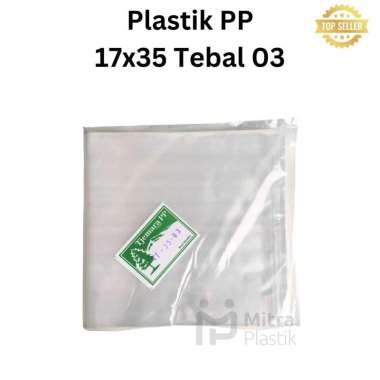 Plastik PP 17x35 Tebal 03 Kantong Plastik Packing Snack Keripik Tebal Transparan Murah