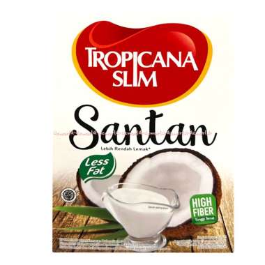 Tropicana Slim 5sachet Santan Cair Less Fat Lebih Rendah Lemak Instan