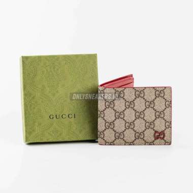 GUCCI GG DETAIL HARDWARE SUPREME CANVAS WALLET (100% AUTHENTIC)