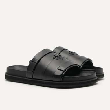 PM024 SANDAL PRIA PEDRO ORIGINAL SENDAL SLIDE CASUAL BRANDED ASLI ORI HITAM BLACK