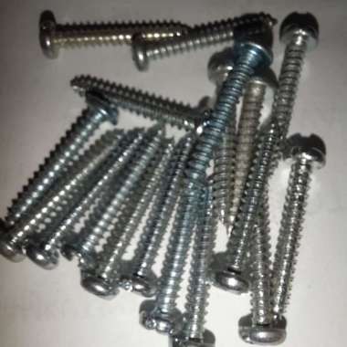 Sekrup Putih 3 cm Kepala Plus - Sekrup 3 cm