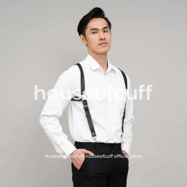 Houseofcuff Suspender Backpack Kulit Leather Hitam