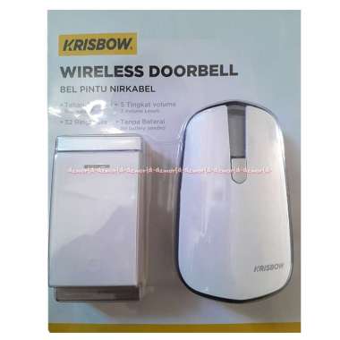 Krisbow Moztec Wireless Door Chime 1 Bell Wireless Wireless Door Bell I-click Fence Bell I-Klic iKli
