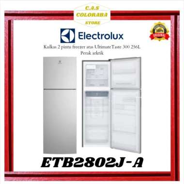 KULKAS ELECTROLUX ETB2802J-A KULKAS 2 PINTU 256L INVERTER ETB2802JA ETB2802 ETB 2802 J A KULKAS 2 PI