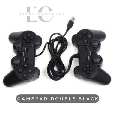 Gamepad USB Double Getar Hitam / Gamepad Joystick PC USB Double PC Laptop PS3 / Joystick PC USB Doub