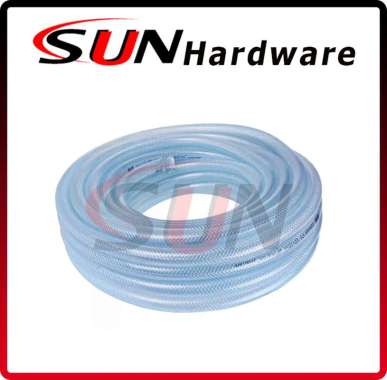 Selang Air Benang Serat Tebal 1/2 Inch 100 Meter Transparan Taman
