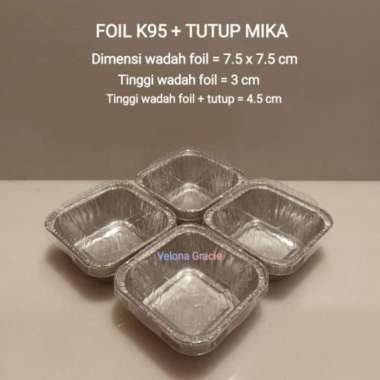 Alumunium Foil K95 TUTUP Tray Loyang Kotak OX100