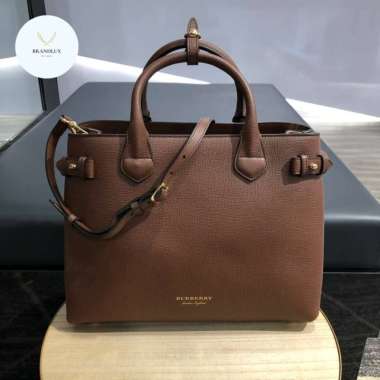 BURBERRY Banner Medium Tan Bag - 100% Authentic