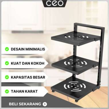 CEO Rak Panci Rak Bawah Wastafel Ra Hitam New Desain