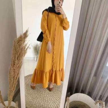 COD Bella Gamis Wanita PREMIUM BERKUALITAS Mustard